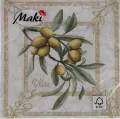 SERWETKA PAP 3W 330X330 OLIWKI PM OP20SZT - tantis.pl