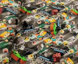 Sellmar. Poduszka Minecraft Edukacja-Szary