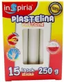 Plastelina biała 15 lasek, 250g - tantis.pl