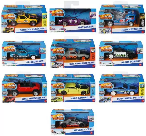 Hot Wheels. Pojazd z napędem pull-back HPR71 - tantis.pl