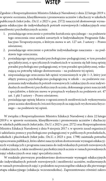 Dostosowanie wymagań edukacyjnych. I etap edukacyjny - tantis.pl