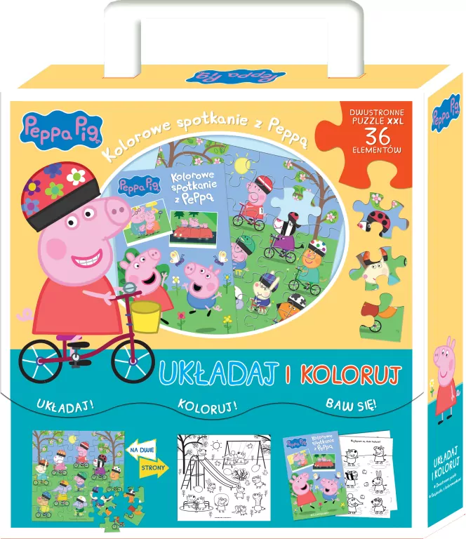 Peppa Pig. Układaj i koloruj cz. 33 - tantis.pl