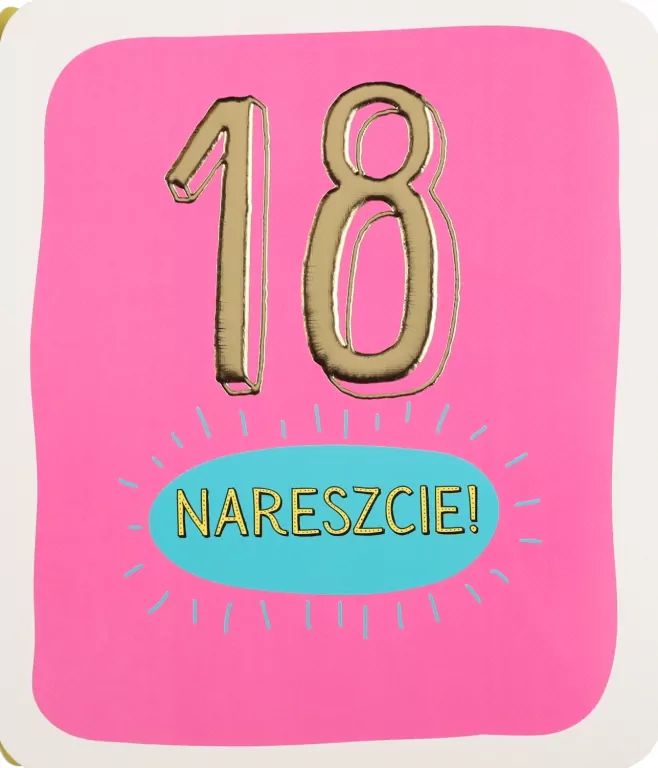 KARNET URODZINY 18 160X185 Z KOP PD STAR-57 FOL - tantis.pl
