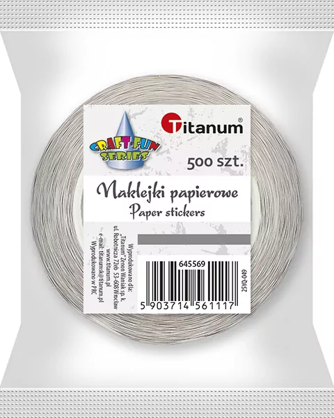 Naklejki papierowe na taśmie Zwierzęta 500szt - tantis.pl
