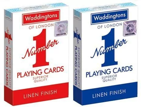 Waddingtons No. 1. Linen finish. Karty do gry. Wersja angielska - tantis.pl