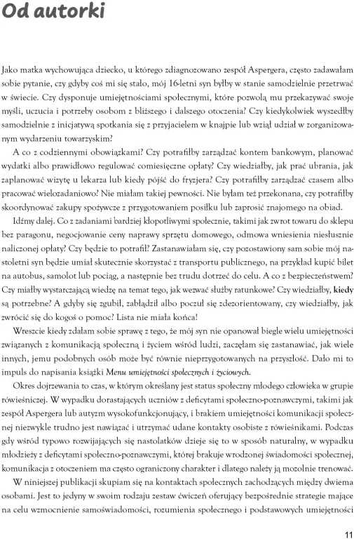 Menu umiejętności społecznych i życiowych - tantis.pl