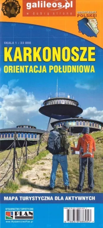 Mapa dla aktyw. - Karkonosze orent. poł. laminat - tantis.pl