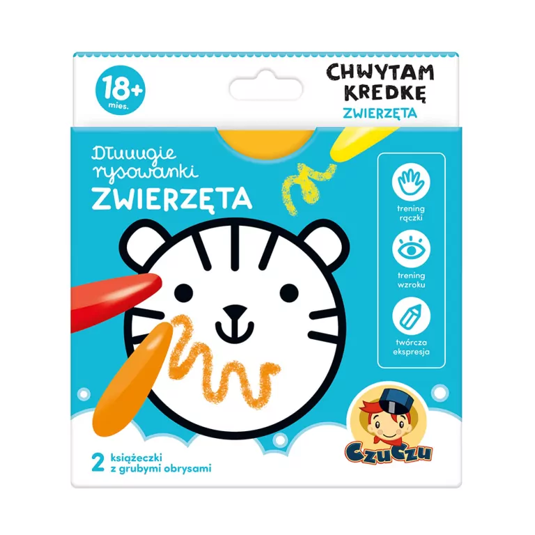 CzuCzu. Zwierzęta. Dłuuugie rysowanki. Chwytam kredkę - tantis.pl