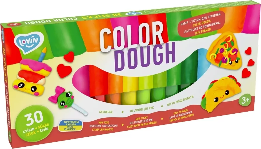 Masa plastyczna lekka TM Lovin Color Dough 30 sztuk - tantis.pl