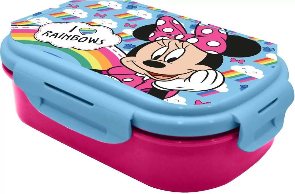 Pudełko śniadaniowe + sztućce Minnie MN30016 - tantis.pl