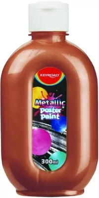 Farba plakatowa metaliczna, żółta 300ml