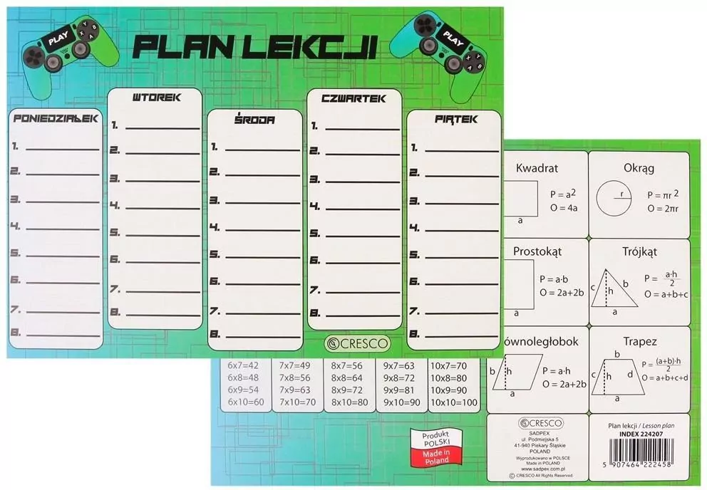 Plan lekcji A5 Pad - tantis.pl