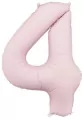 Balon foliowy cyfra 4 86cm jasny różowy - tantis.pl