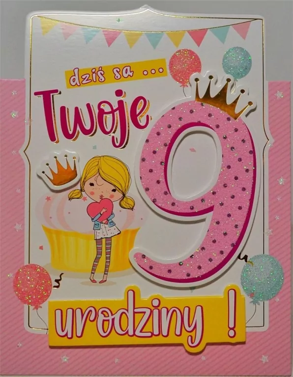 Karnet Urodziny 9 - tantis.pl