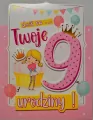 Karnet Urodziny 9 - tantis.pl