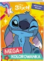 Stich. Megakolorowanka. Brokatowe naklejki. - tantis.pl