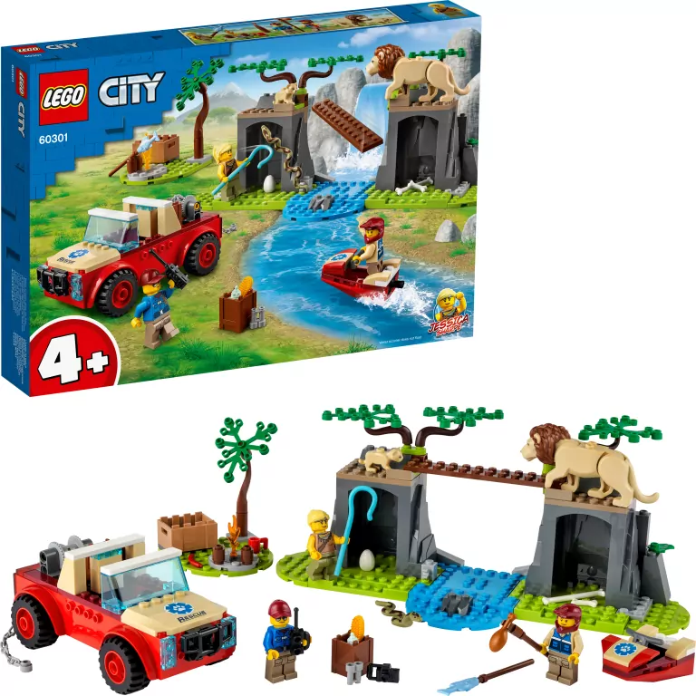 LEGO® City. Terenówka ratowników dzikich zwierząt. 60301 - tantis.pl