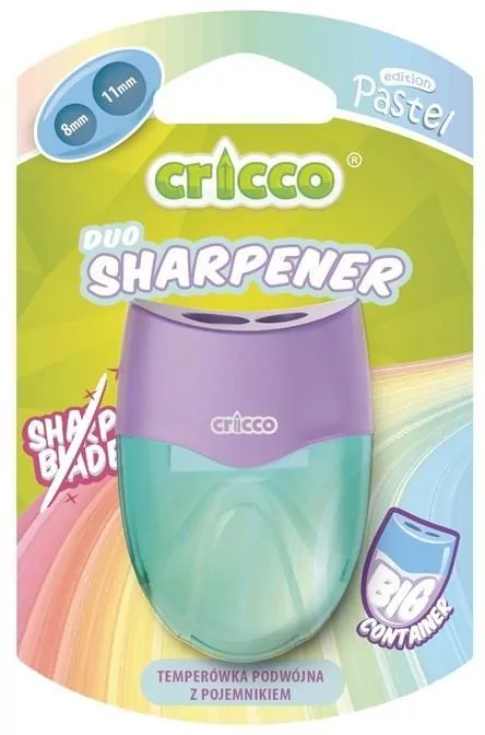 Cricco. Temperówka podwójna owalna, pastel - tantis.pl