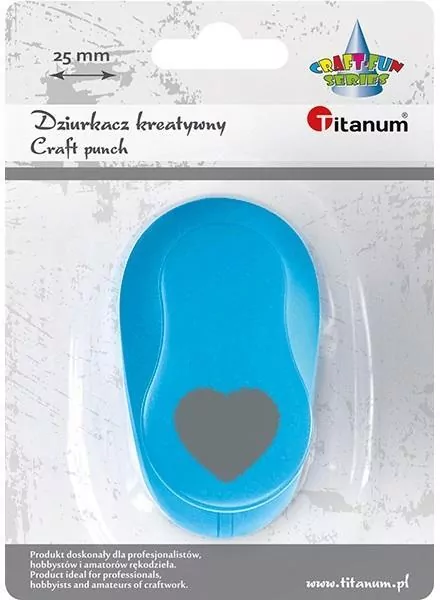 Dziurkacz z motywem 25mm serce - tantis.pl