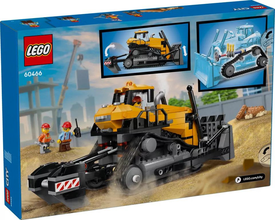 LEGO® City. Żółty buldożer 60466 - tantis.pl