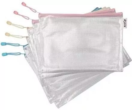 Teczka zapinana na zamek A4 pastel 6szt mix - tantis.pl