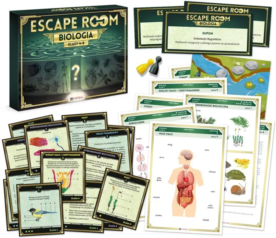 Escape room. Biologia. Klasy 4-8 - tantis.pl