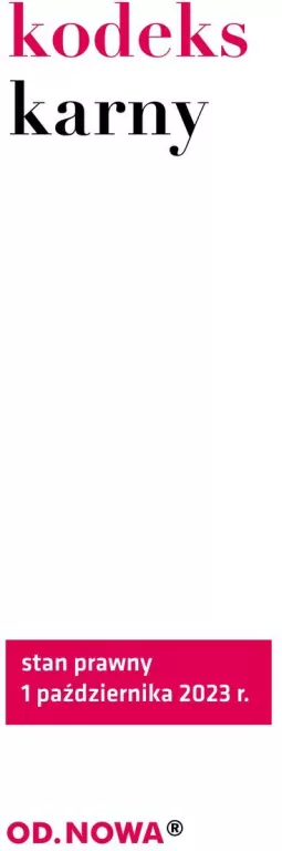 Kodeks karny. Wyd.20 - tantis.pl