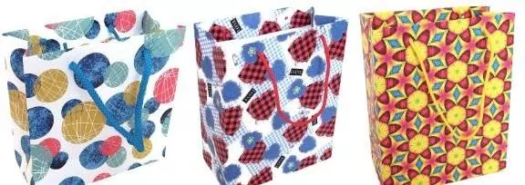 Torebka ozdobna matowa 20x25x10cm mix FRESH - tantis.pl