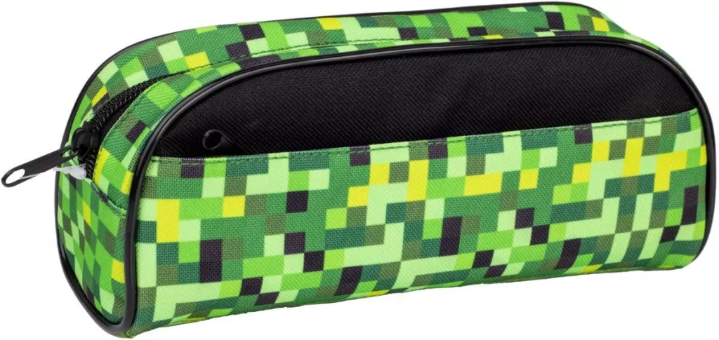 Piórnik saszetka 2 zamki Pixi green HAPPY COLOR - tantis.pl