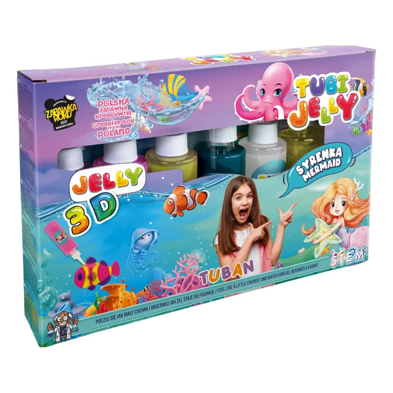 Tubi Jelly 6 kolorów. Syrenka - tantis.pl