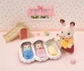 SYLVANIAN Trojaczki Króliczków z czekoladowymi uszami - tantis.pl