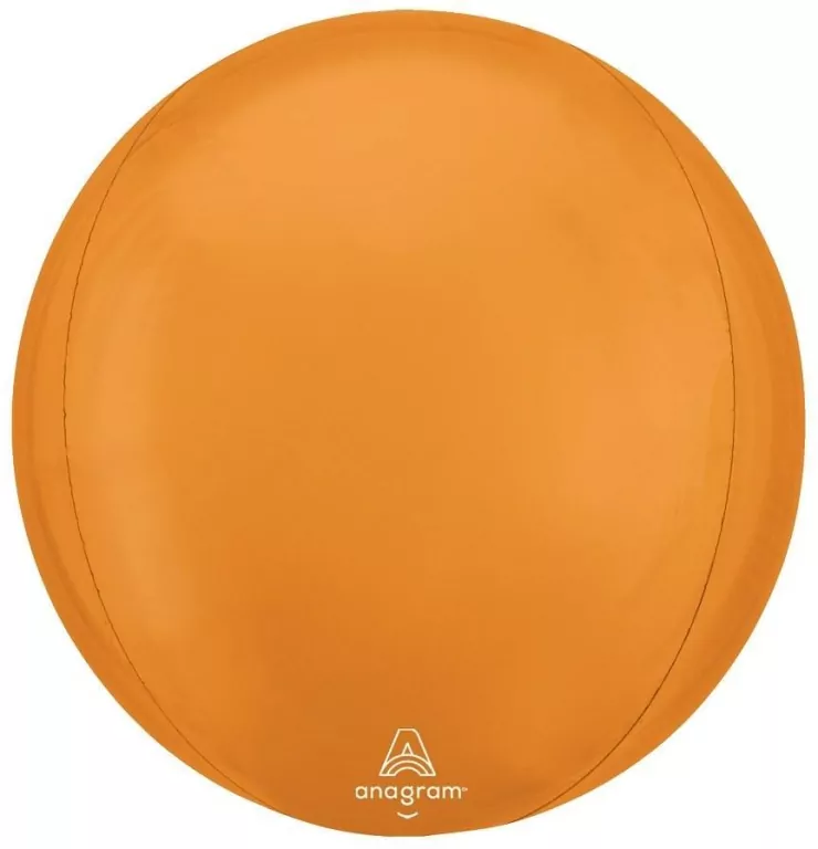 Balon foliowy kula pomarańczowa Vibrant 38x40cm - tantis.pl