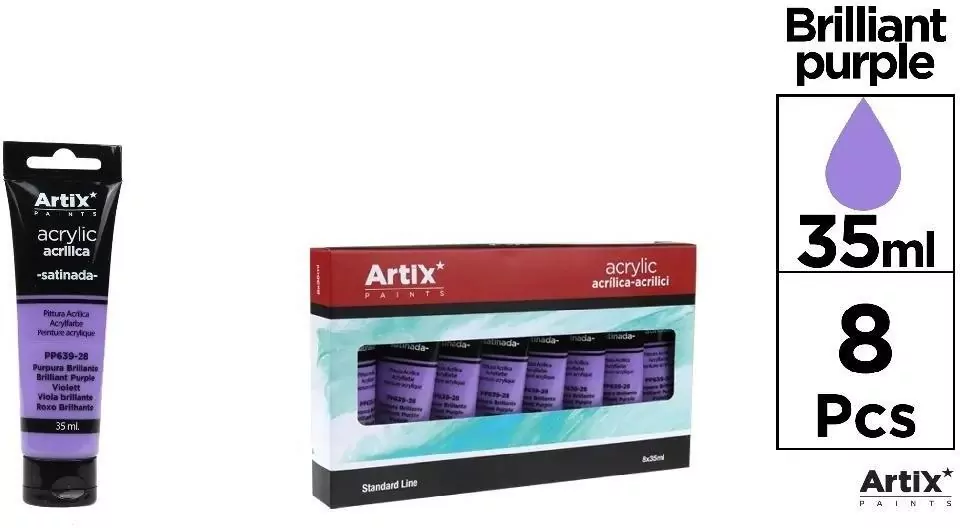 Farba akrylowa jasny fiolet 35ml - tantis.pl