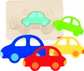 Puzzle warstwowe. Samochodzik - tantis.pl