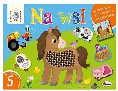 Na wsi. Box z puzzlami sensorycznymi. Dotykam poznaję - tantis.pl