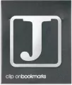 Metalowa zakładka - Litera J Clip-on - tantis.pl