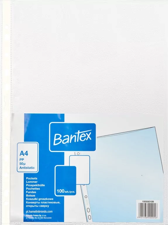 Koszulka groszkowa A4/50mic BANTEX - tantis.pl