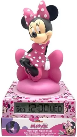 Lampka 3D z budzikiem Minnie MN4500 - tantis.pl