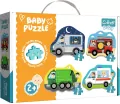 Trefl. Baby puzzle 4w1. Pojazdy i zawody - tantis.pl