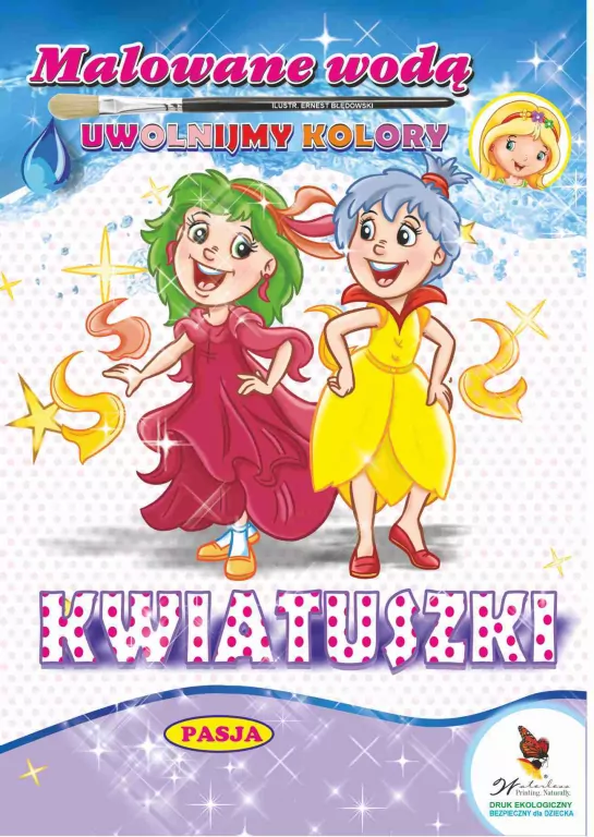 Kwiatuszki. Malowane wodą - tantis.pl