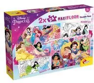Lisciani. Puzzle 2x24 dwustronne maxi. Princess