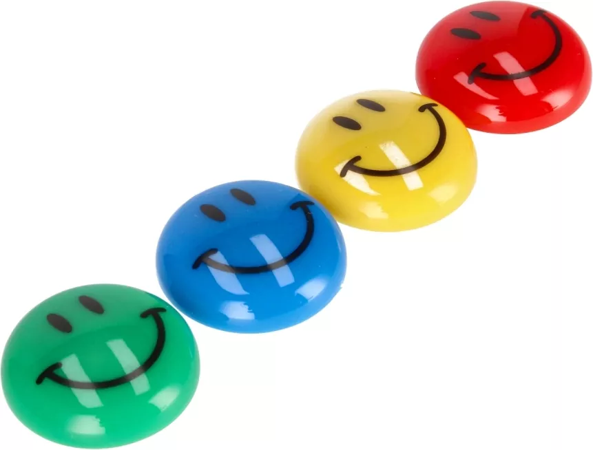 Magnes. Emotikony II. Średnica 30 mm. 6 sztuk - tantis.pl