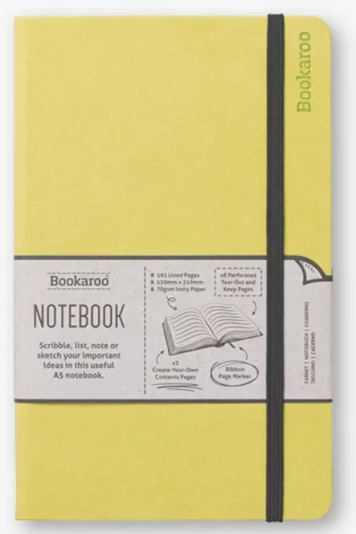 Bookaroo Notatnik Journal A5. Limonkowy - tantis.pl