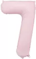 Balon foliowy cyfra 7 86cm jasny różowy - tantis.pl