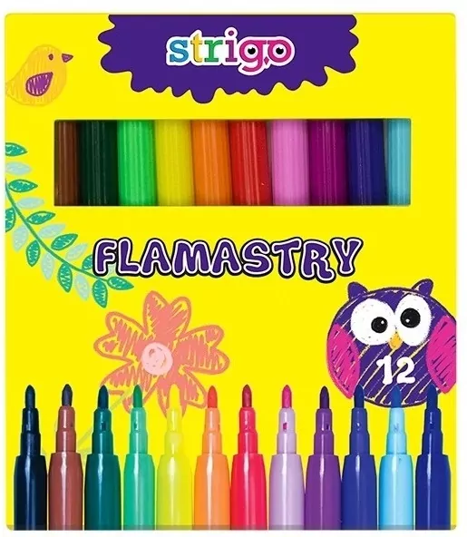 Flamastry. 12 kolorów - tantis.pl