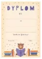Dyplom A4 Miś czyta - tantis.pl