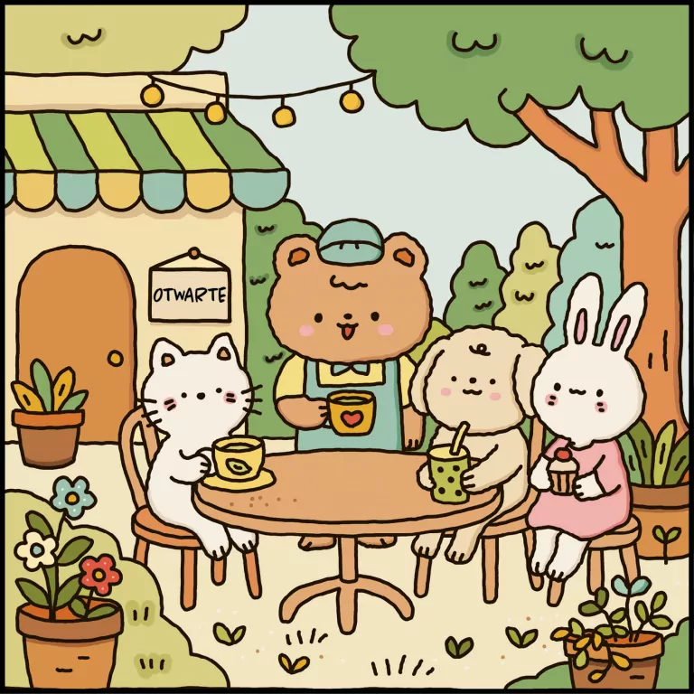Sweet & cozy coloring. Urocza kawiarenka - tantis.pl