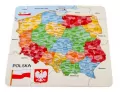 Mapa Polski. Drewniane puzzle - tantis.pl