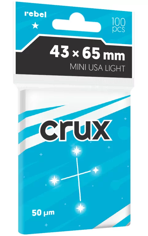 Koszulki na karty Rebel (43x65 mm) Crux Light, 100 sztuk - tantis.pl