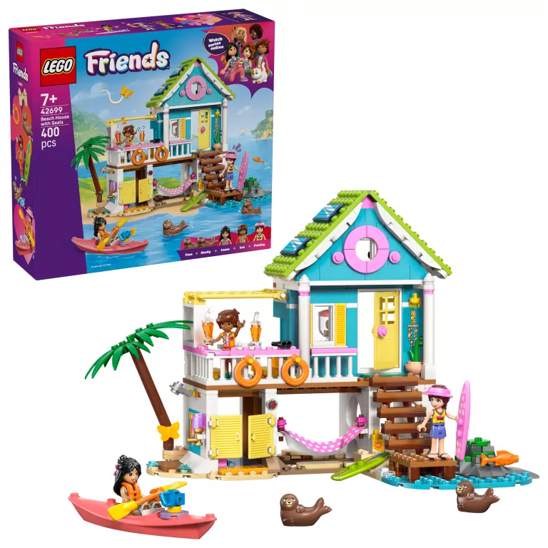 LEGO® Friends.  Domek na plaży z fokami 42699 - tantis.pl